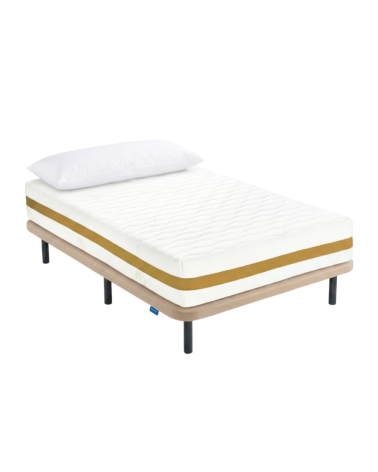 Pack colchón 180 + Almohada Tacto Pluma 90x2